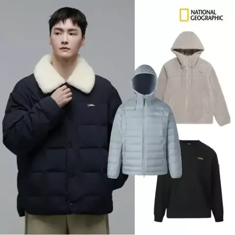 내셔널지오그래픽 와펜 세미오버핏 롱 슬리브 티셔츠 (43,070원/무료배송)