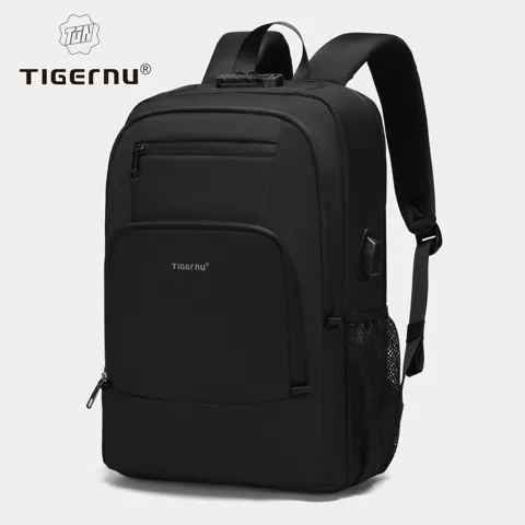 Tigernu 15.6 노트북 백팩 USB 포트 지퍼형 도난 방지($27.98/무료)