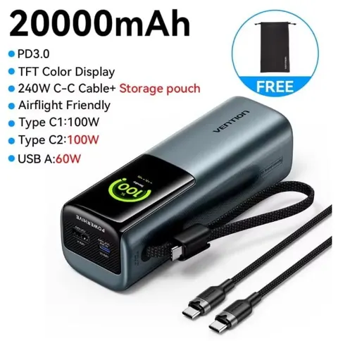 보배 특가) 벤션 165W 2만mAh CCC인증($30.45) 22.5W 10000mAh($10)