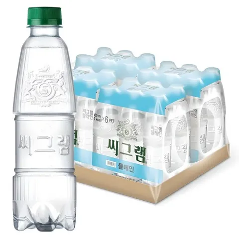 씨그램 플레인 무라벨, 350ml, 24개