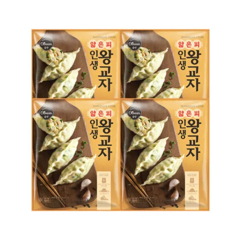 올반 얇은피 인생 왕교자 455g x 4팩