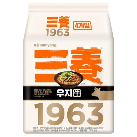 3개월 최저가) 삼양 1963 라면 131g, 4개