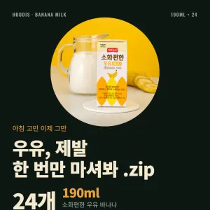 후디스 소화편한 바나나 우유 24개 11,370원