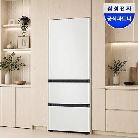 삼성 비스포크 1등급 키친핏 김치냉장고 3도어 RQ33DB74C1AP 313L