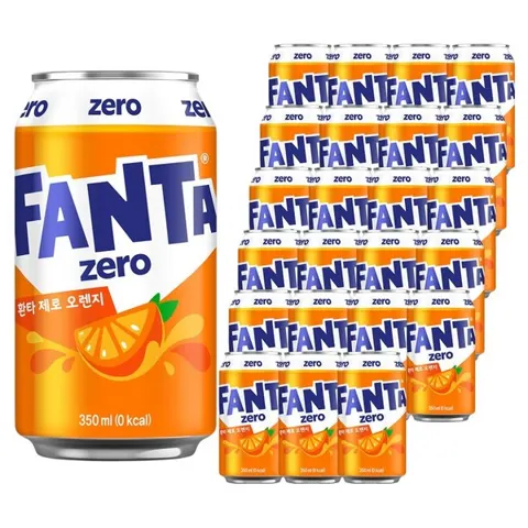 환타 제로 오렌지 탄산음료 350ml 24개