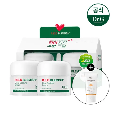 닥터지 레드 블레미쉬 클리어 수딩크림 50ml 2개+선크림 20ml (19,980원/무료)