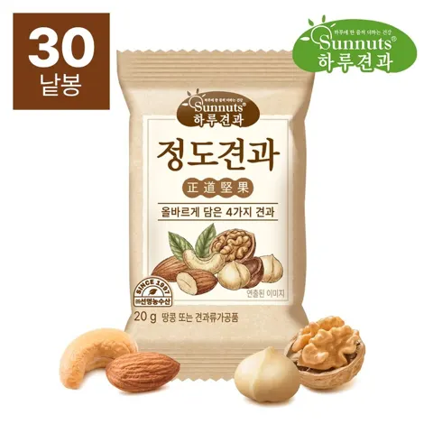 하루견과 정도견과 20g 100봉 (47,550원/무료)