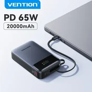 벤션 파워뱅크 65W 20000mAh($18) 45W 20000mAh($14) 등/ 무료