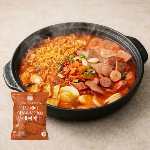 의정부식 부대찌개 700g x 2팩 햄 4종(7,900원/멤버십 무료)