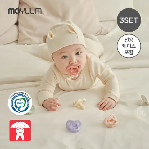 모윰 올실리콘 마카롱 쪽쪽이 3개세트