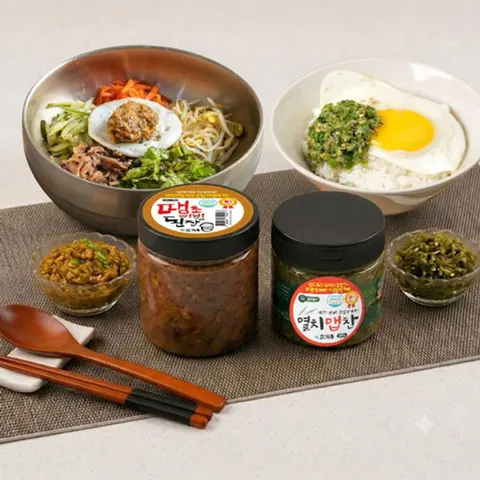 땡초비빔된장 400g 2개 + 멸치맵찬 350g 1개 (22,750원/무료)