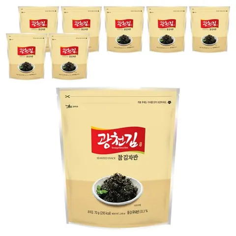 광천김 참 김자반 70g 8개