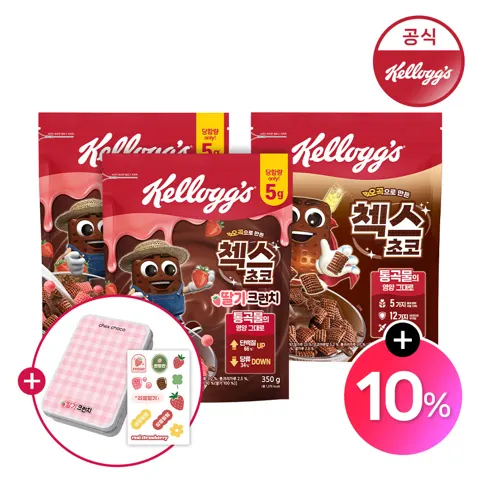 켈로그 첵스초코 딸기크런치 350g 2팩 + 첵스초코 570g 1팩 외 5종 골라담기