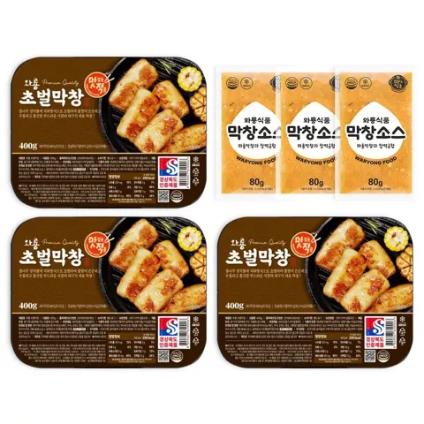 와룡 초벌 막창 400g 3팩 (26,480/무료)