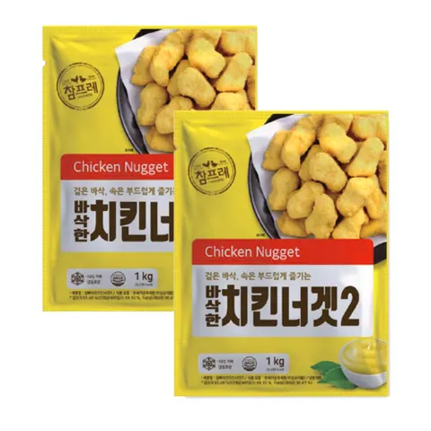 참프레 바삭한 치킨너겟 1kg+1kg