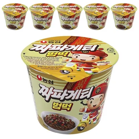 짜파게티 범벅 컵라면 70g, 6개 4,250원
