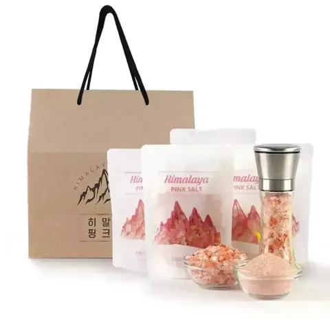 히말라야 핑크솔트 소금 250G 5팩 + 그라인더 1개 선물세트