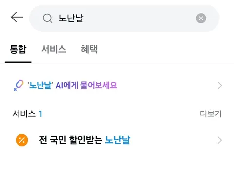 카카오페이 노난날 할인