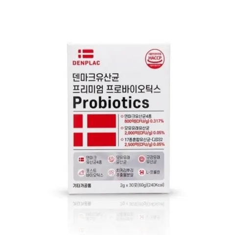 덴마크 유산균 프리미엄 프로바이오틱스 30포 3개 총 90포 (16,300원/무료)