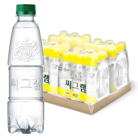 씨그램 레몬 무라벨 350ml 24개