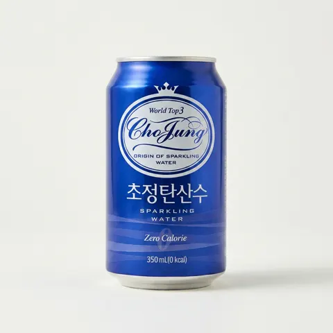 초정탄산수, 플레인, 350ml, 24캔 9,240원 (무료)