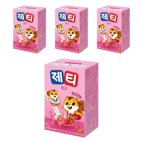 제티 딸기맛 17g, 20입 4개