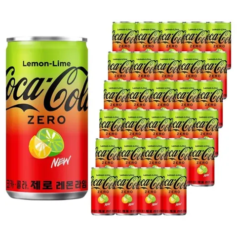 코카콜라 제로 레몬라임, 190ml, 30개