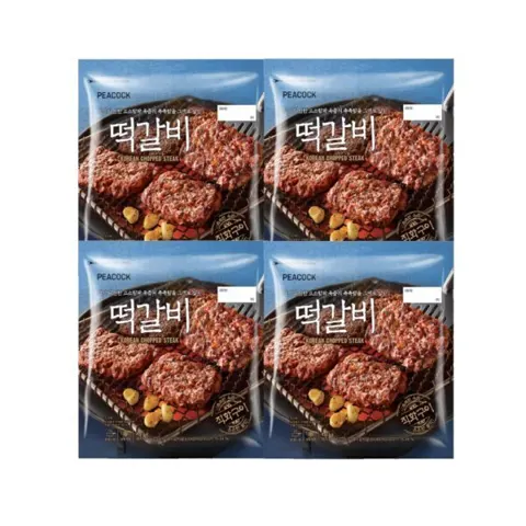 피코크 떡갈비 450g x 4팩 (18,620원/무료)