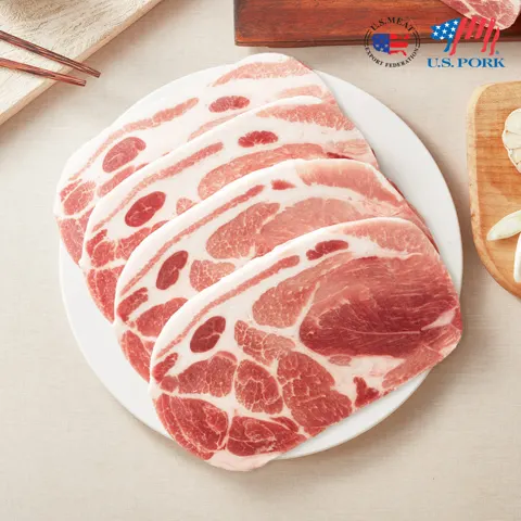 슈퍼적립) 미트엔조이 목전지 구이용 제육용 찌개용 왕목살 2kg 13,920원