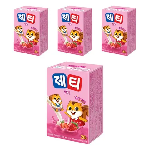 제티 딸기맛 17g, 20입 4개