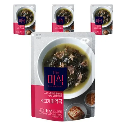 더미식 소고기미역국, 350g, 4개