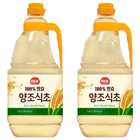 해표 양조식초, 1.8L, 2개