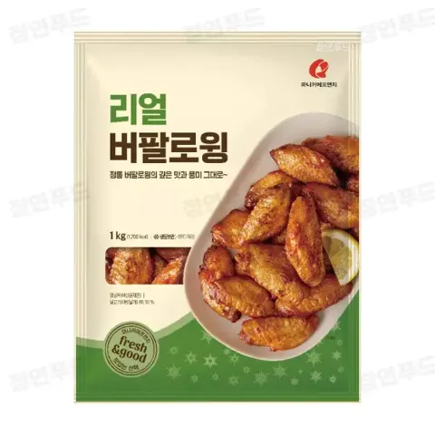 마니커에프앤지 리얼 버팔로윙 1kg 6,840원 유통...
