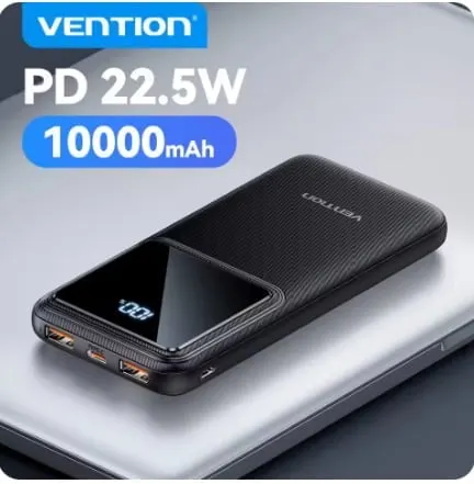 벤션 10000mAh 22.5W PD 보조배터리 ($9.97/무료)