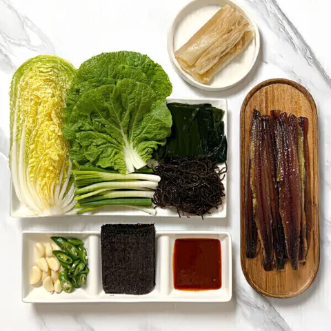 구룡포 황제과메기 햇과메기 10마리 해초+야채 풀세트