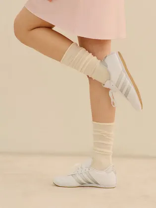넉넉 롤업 루즈 니삭스 양말