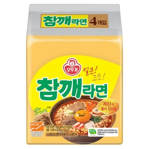 오뚜기 참깨라면 115g, 4개