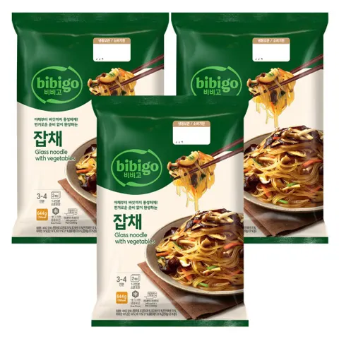 CJ 비비고 잡채 644G 3개 (18,900원/무료)