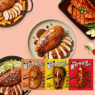 제이닭 통닭가슴살 30팩 3가지맛