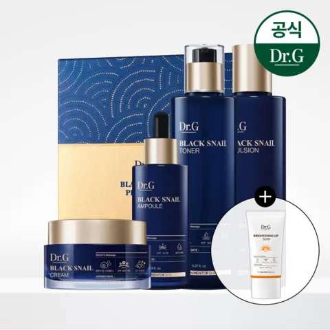 닥터지 블랙 스네일 프레스티지 4종 기초세트 +선크림 증정 (37,400원/무료)