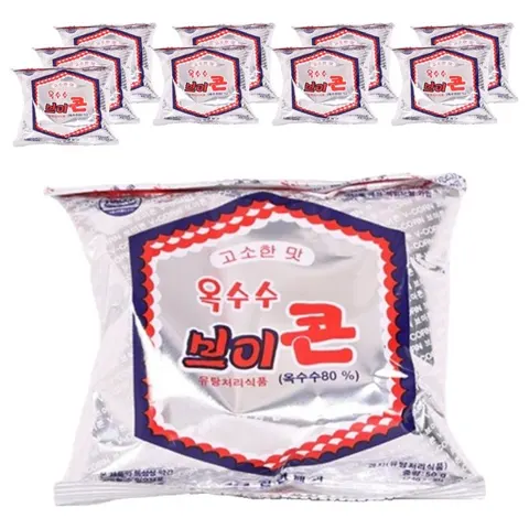 브이콘 옥수수 과자, 50g, 10개