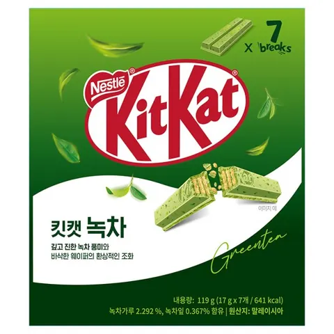 킷캣 녹차 비스켓 119g 4,240원
