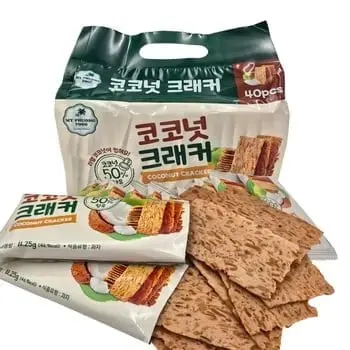 코코넛 크래커 11.25g 40개입(7,565원), 피시스낵 312g(11,552원)/무료