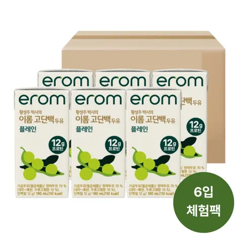 이롬 고단백 두유 6입 체험팩