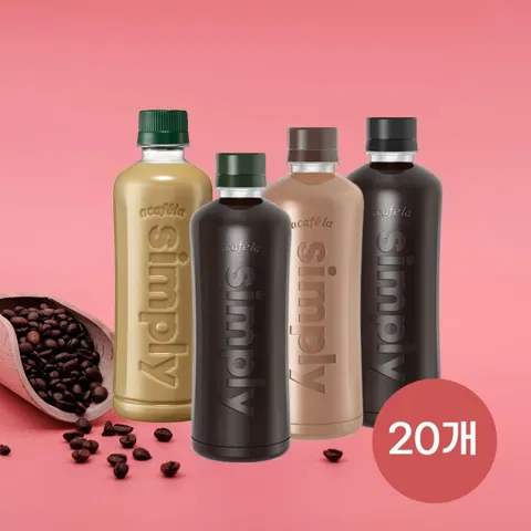 빙그레 아카페라 심플리 커피 400ml 20펫
