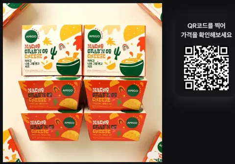 아미고 나쵸 그랩앤고 치즈콤보, 100g, 6입