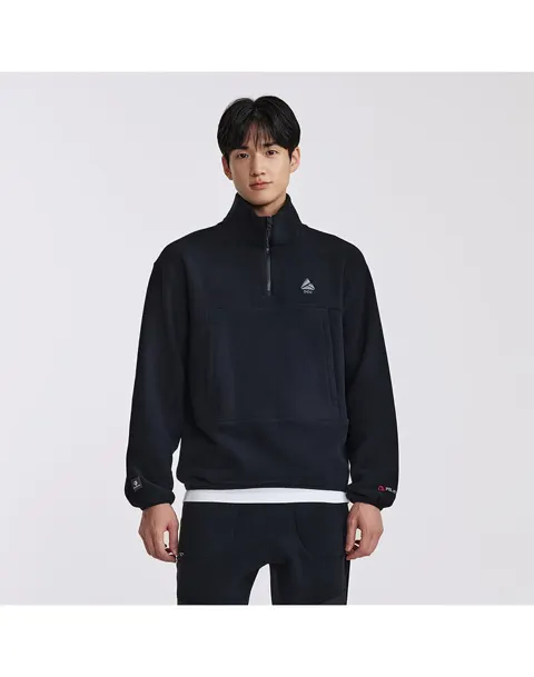 C공용 폴라텍 플리스 집업티_BK