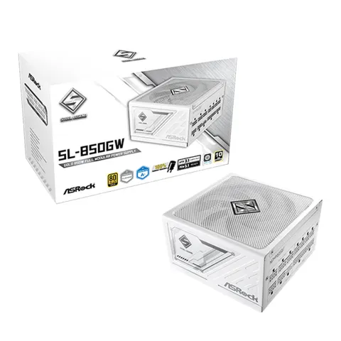 ASRock 스틸레전드 SL-850GW 80PLUS골드 풀모듈러 ATX3.1 (화이트)
