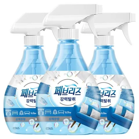 페브리즈 섬유탈취제 상쾌한향 본품, 360ml, 3개