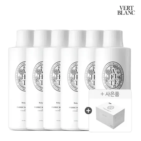 베르블랑 아기 섬유유연제 6개+이염방지시트 100매